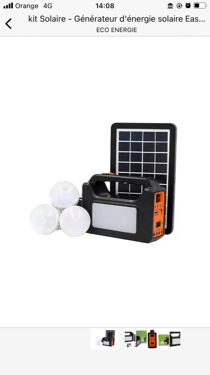 Kit Solaire Portable Eco Énergie