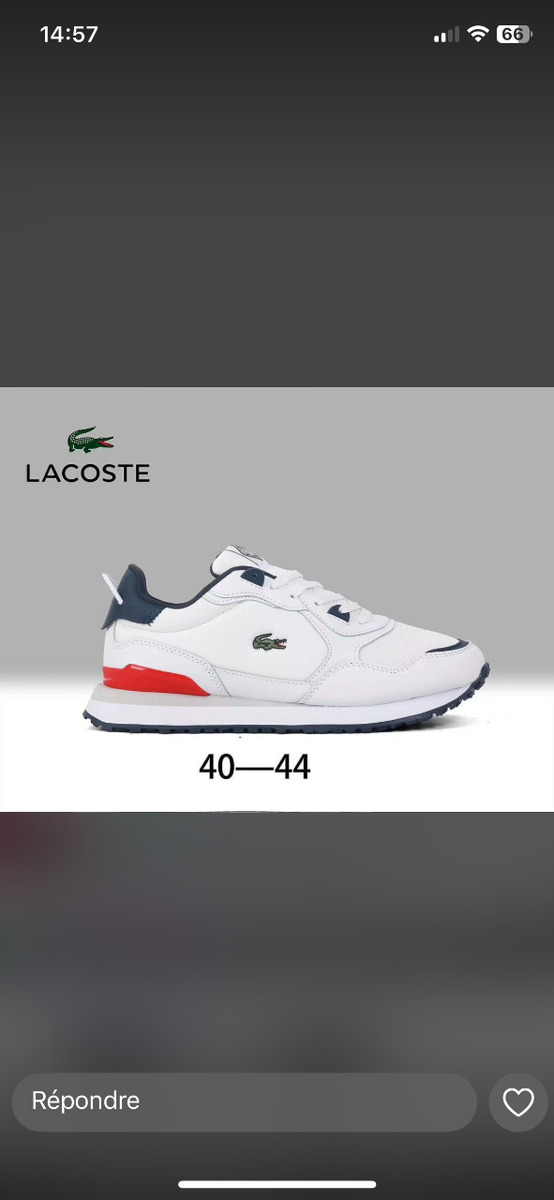 Lacoste Sneakers Homme Élégants