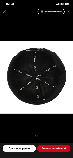 Bonnet style marin noir