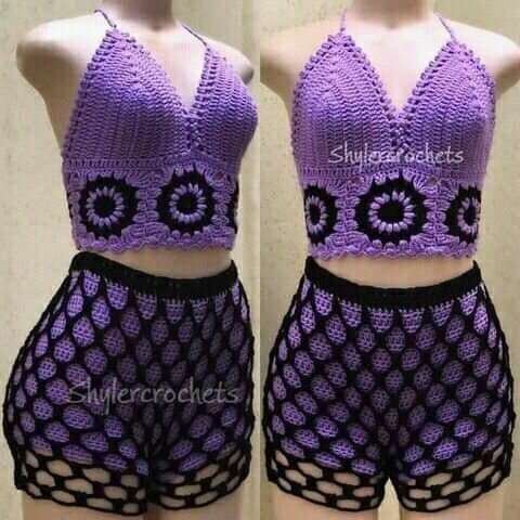 Culot et haut tricoté