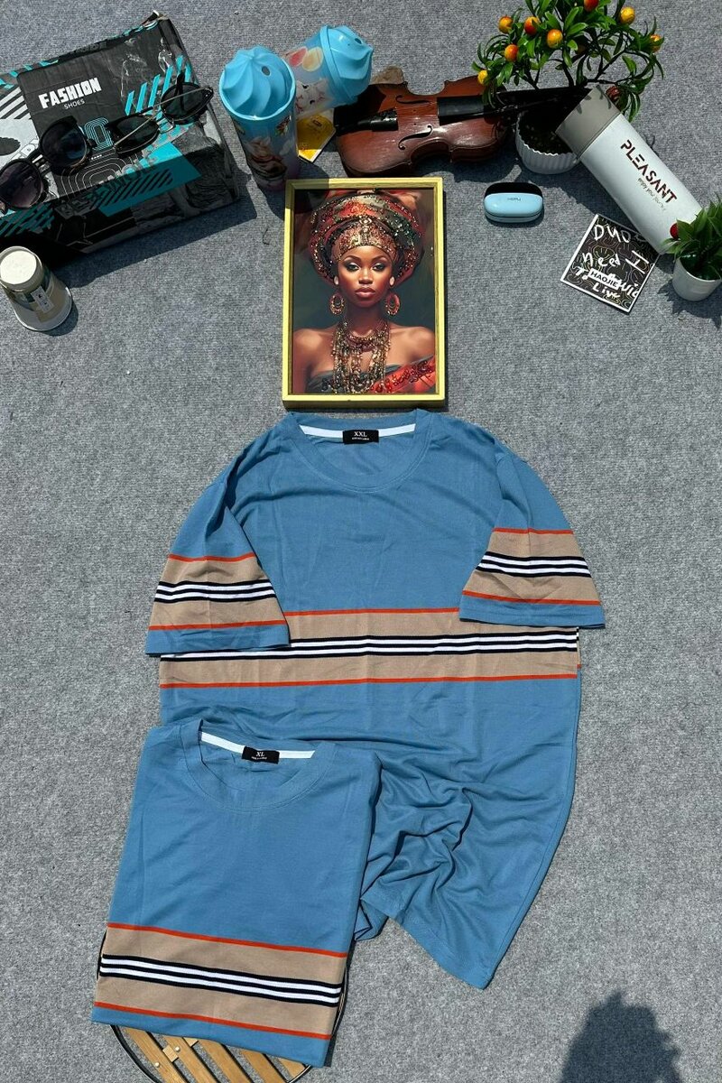 Ensemble décontracté rayé
