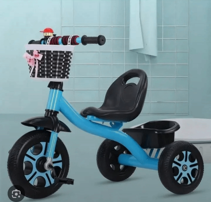 Tricycle enfant bleu amusant