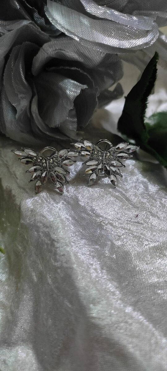 Crystal Butterfly Earring