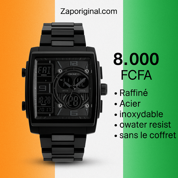 Montre Acier Noire