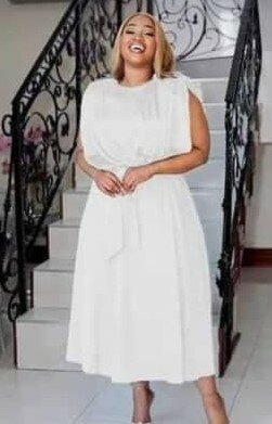 Beautiful and high quality women's dress white