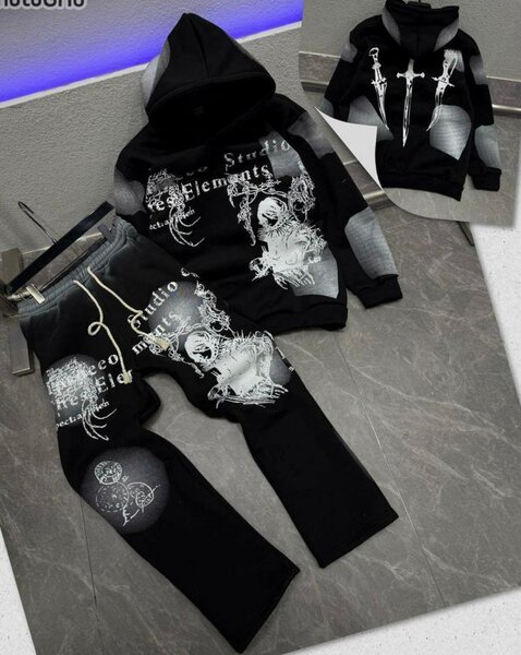 Survêtement graphique unisexe