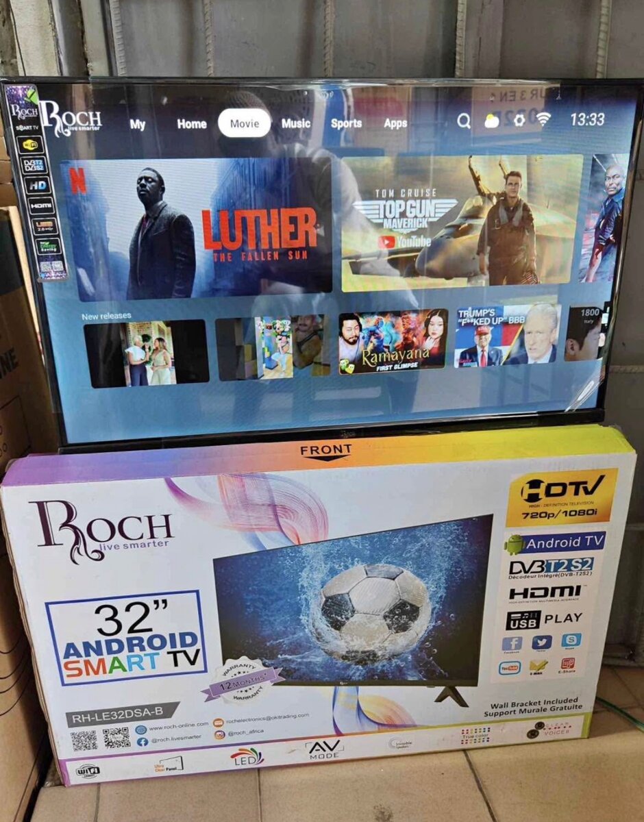 Téléviseur Android 32" ROCH Smart TV