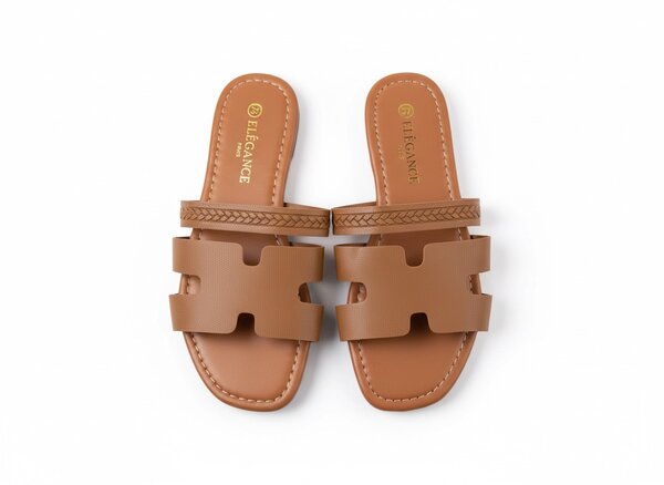 Sandales en cuir confortables