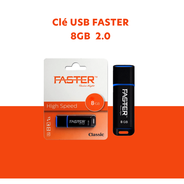 Clé USB FASTER 8GB 2.0