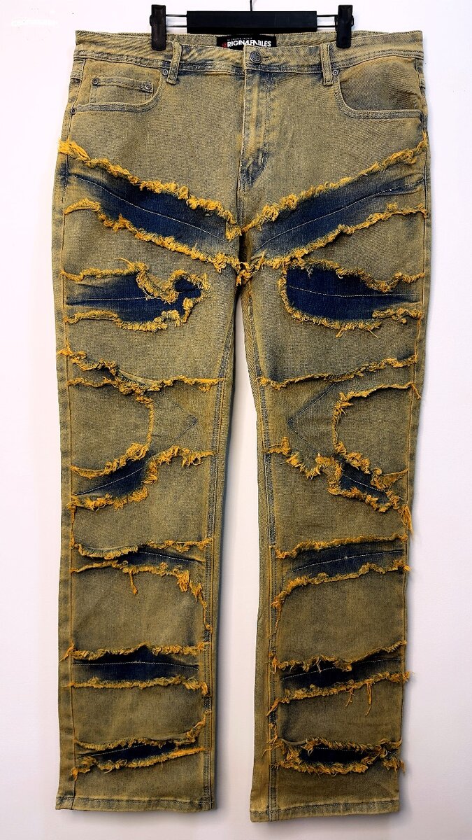 Jean cargo déchiré pour homme