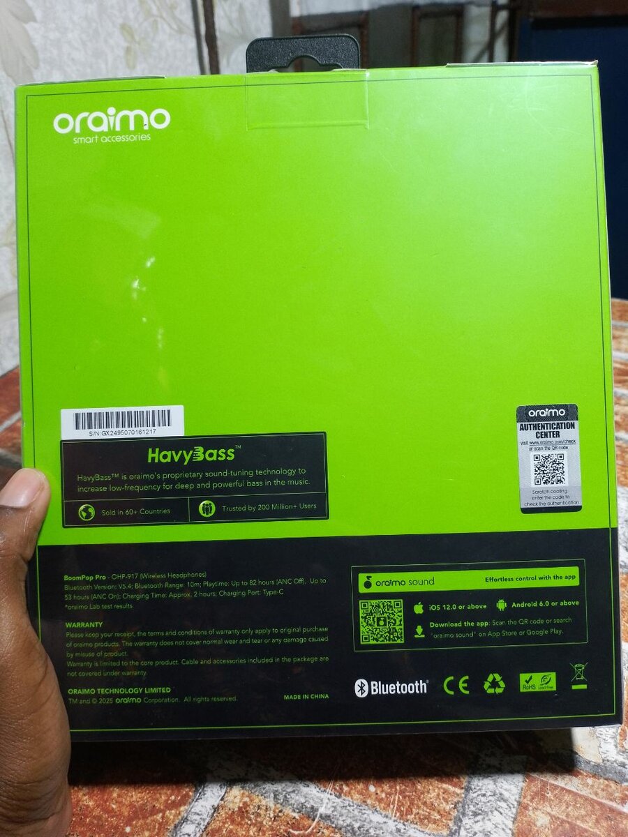 Casque ANC Oreimo BoomPop Pro