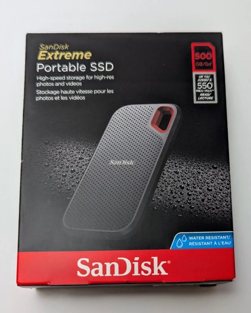 SanDisk 500GB Extreme Portable External SSD - Up to 550MB/s