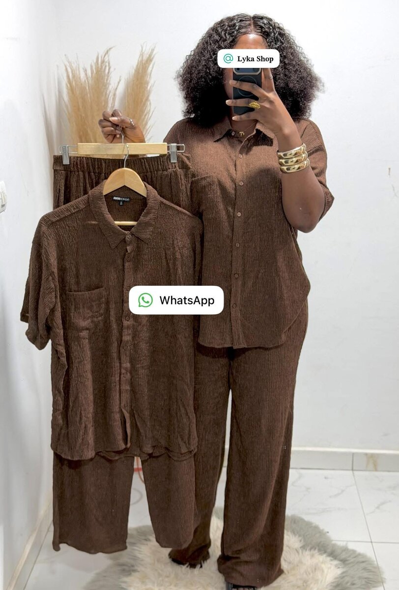 Ensemble décontracté marron