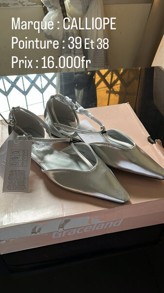 Chaussures Femme Argentées