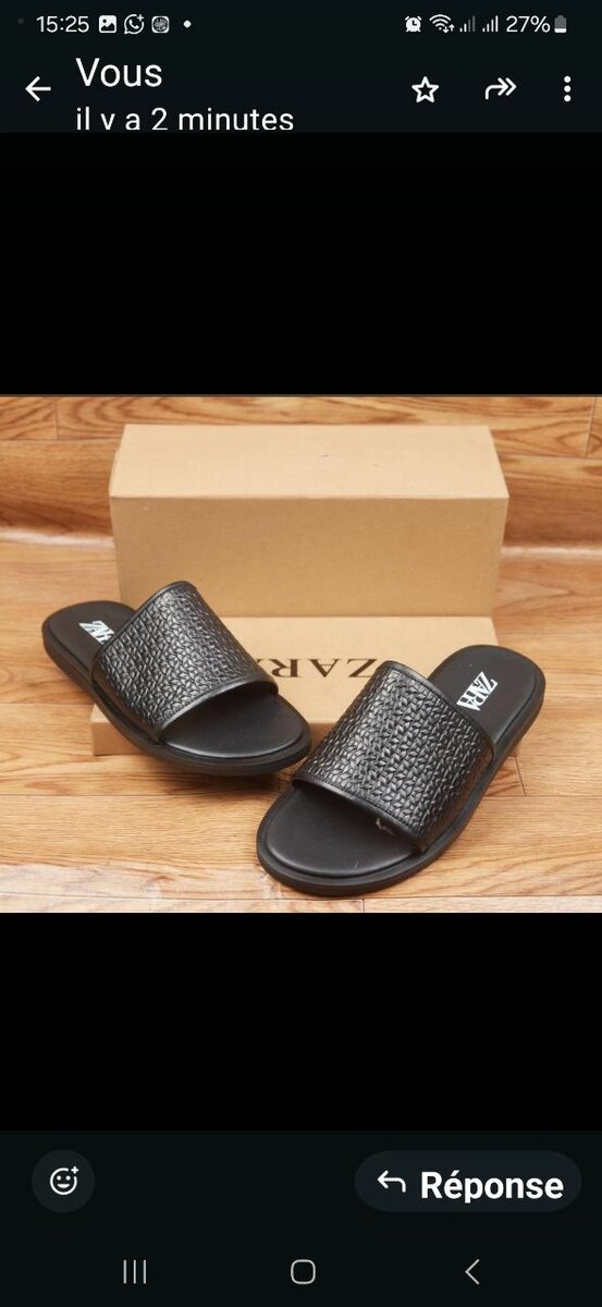 Sandales en cuir pour hommes