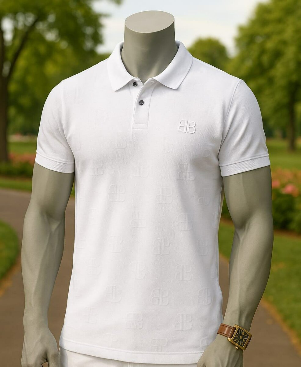 Polo blanc élégant pour homme