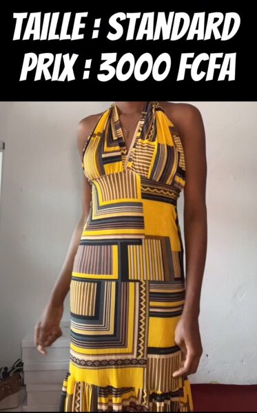 Robe avec motifs vibrants