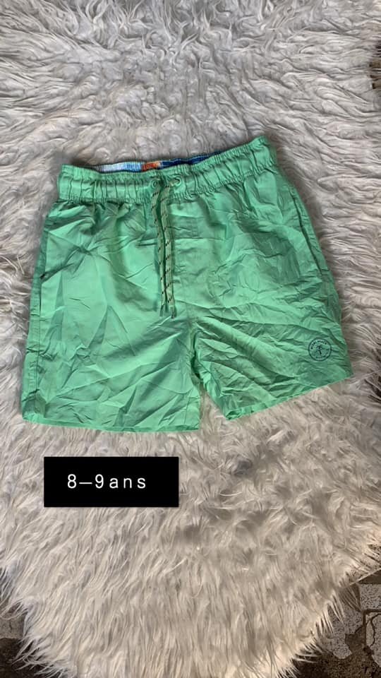 Short pour garçon, vert