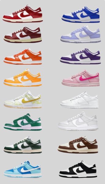 Baskets colorées tendance