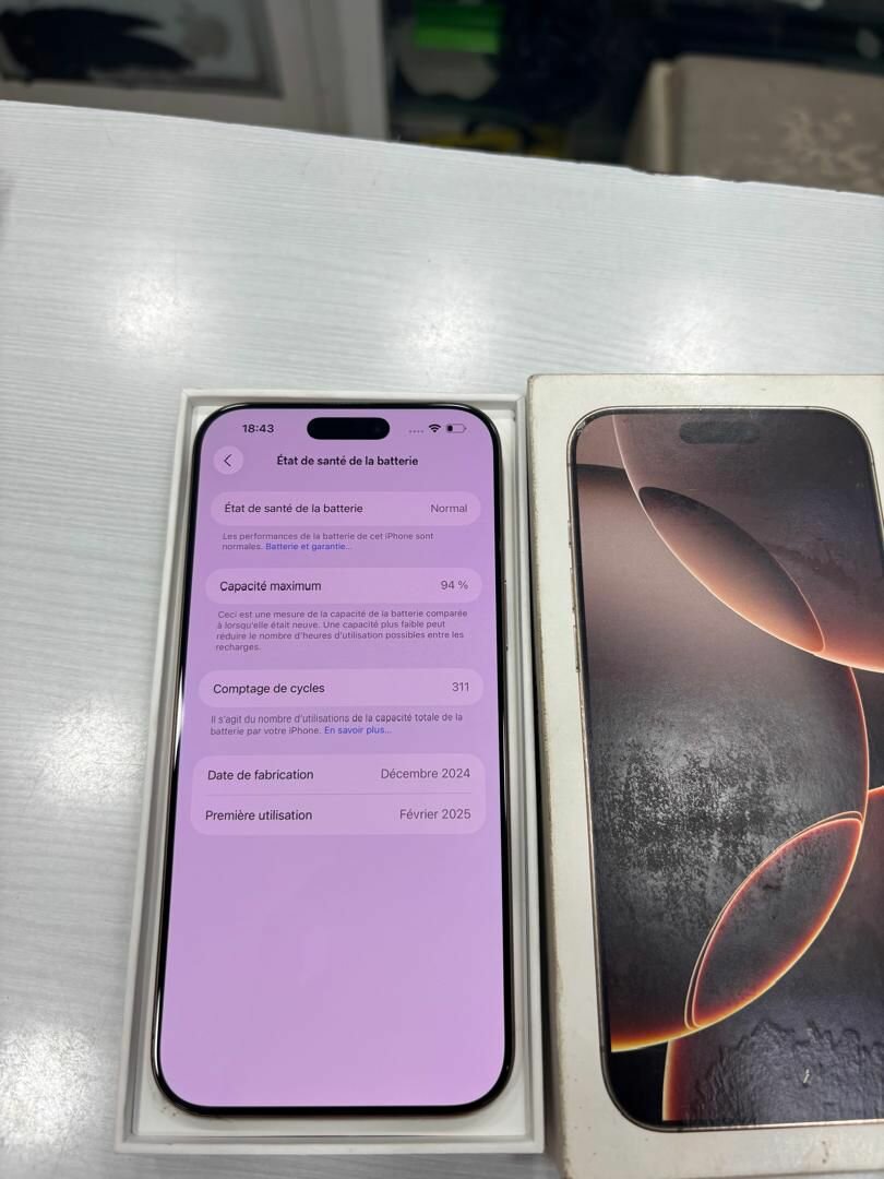 Disponible 16 Pro Max 256go CE