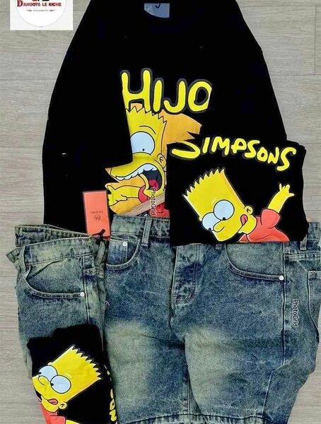 Ensemble T-shirt et Short Bart Simpson