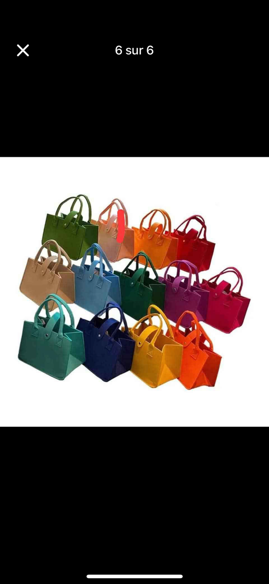 Sacs fourre-tout colorés élégants