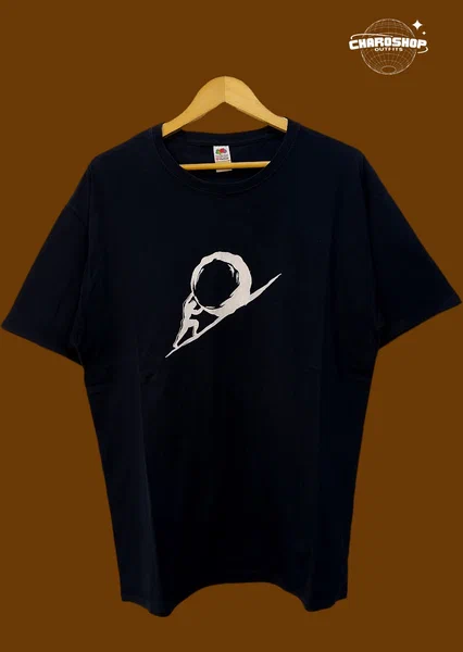 T-shirt noir graphique homme