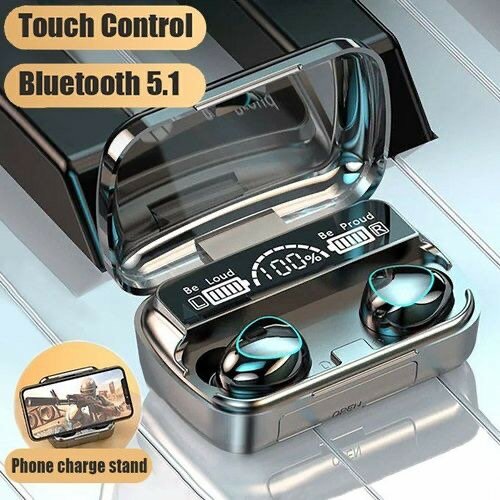 Wireless Finger Touch Control True Bass Bluetooth Headset -
