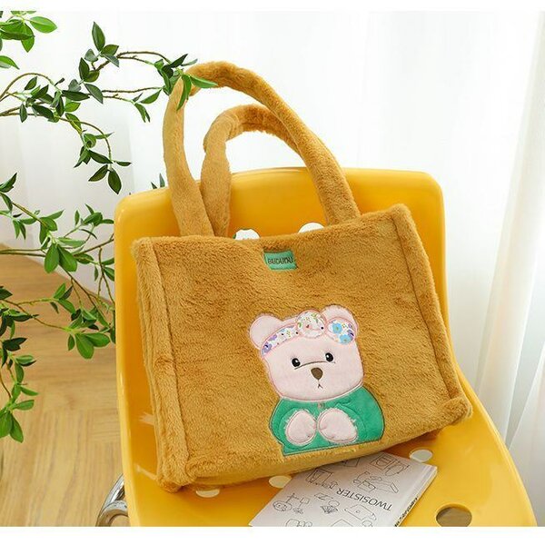 Sac fourre-tout peluche ours