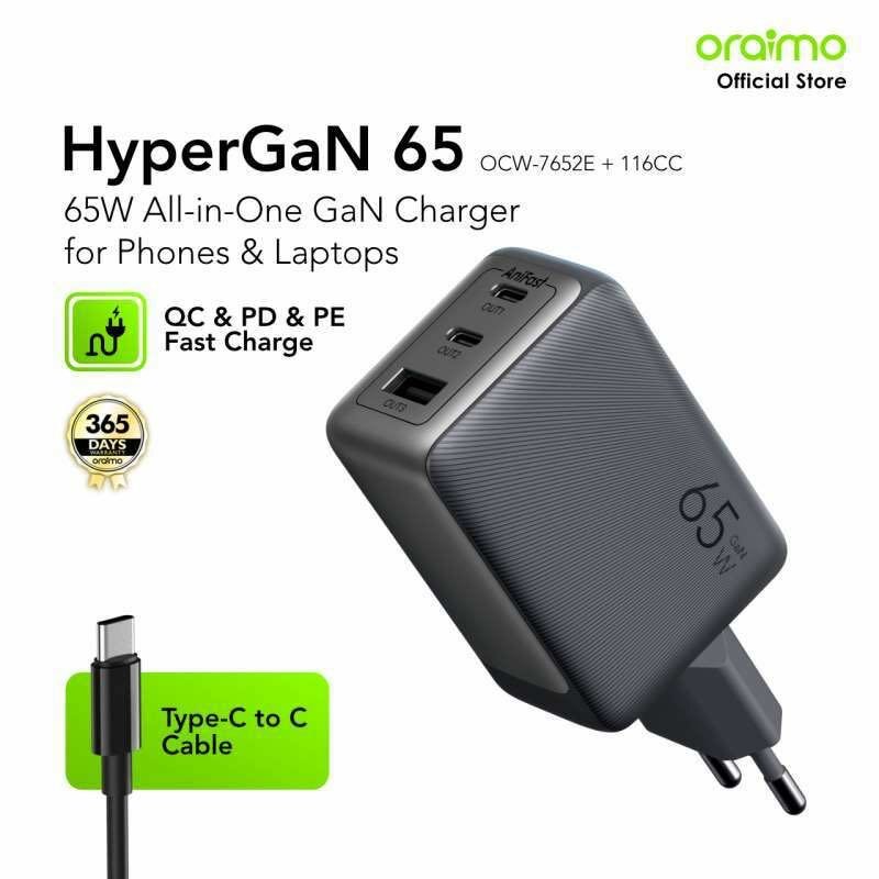 Chargeur HyperGaN 65W All-in-One