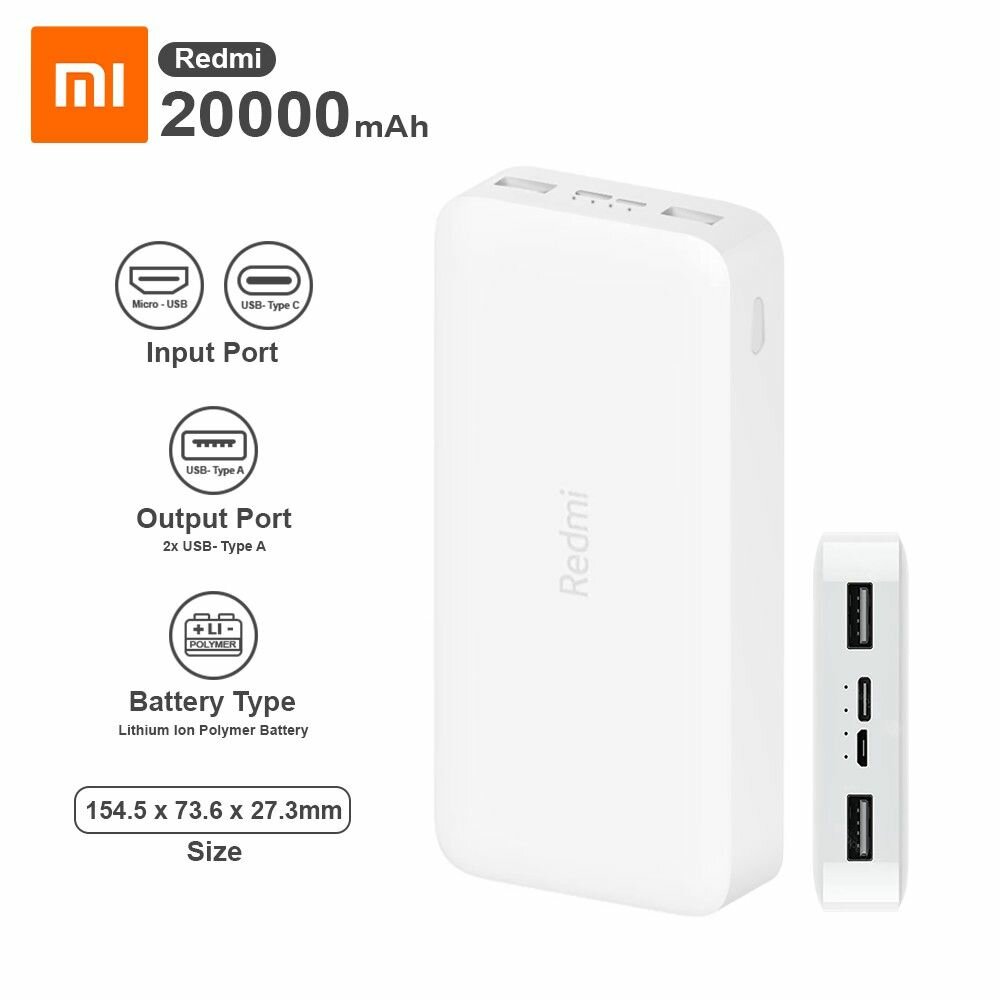 Redmi MI-Power Bank 20000Mah