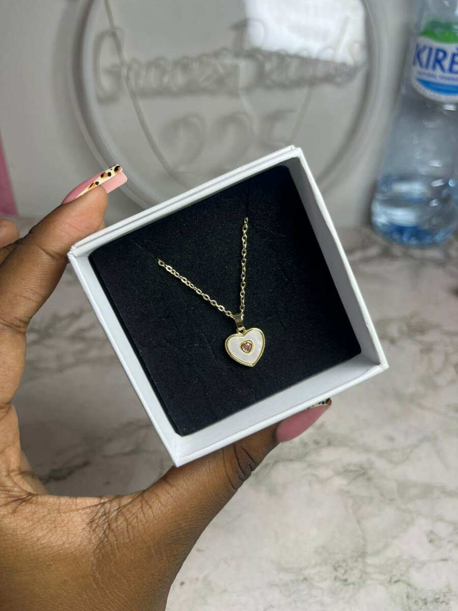 Collier Cœur Doré Éclatant