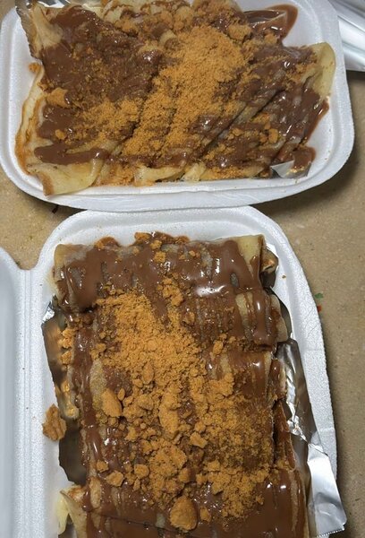 Crêpes au chocolat et spéculos