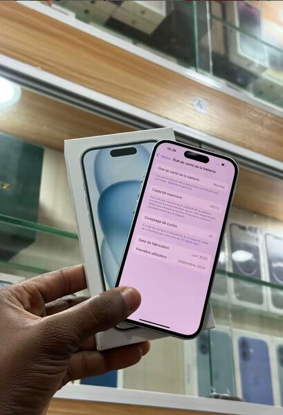 iPhone 15silple BLANC