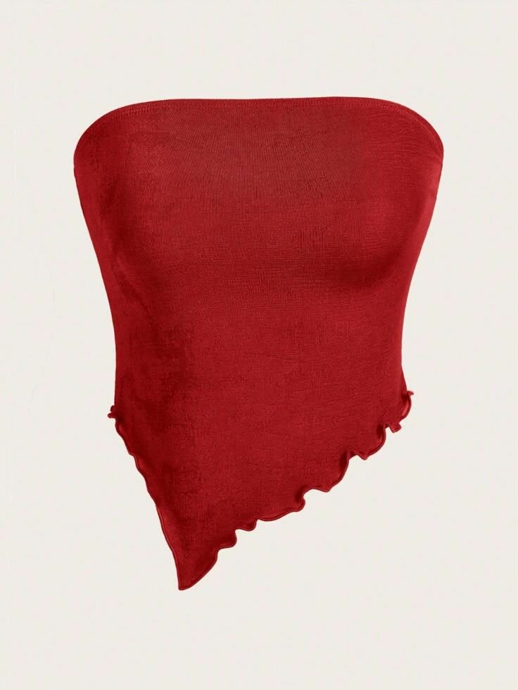 Top bustier rouge élégant