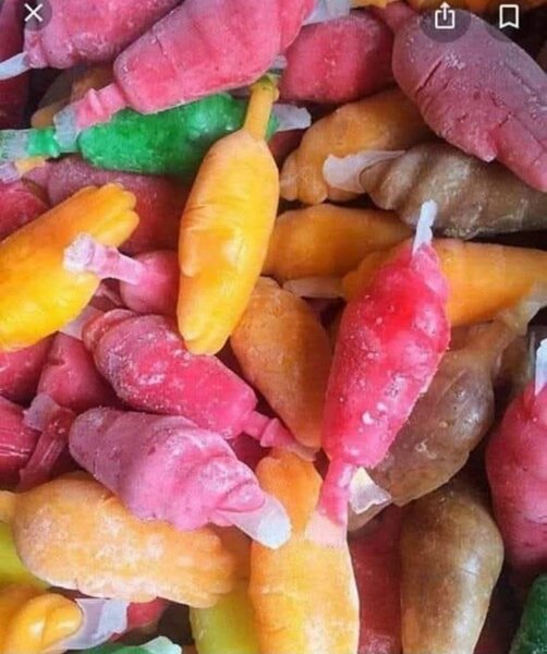 Glaces à eau colorées