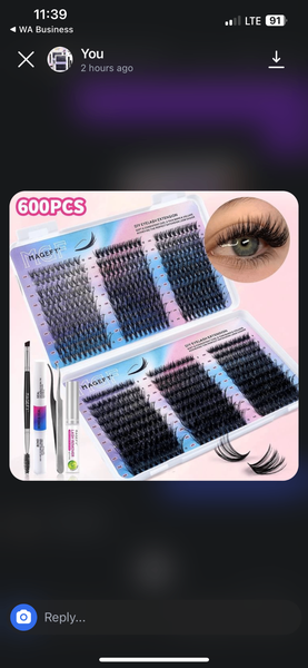 Cluster DIY lashes