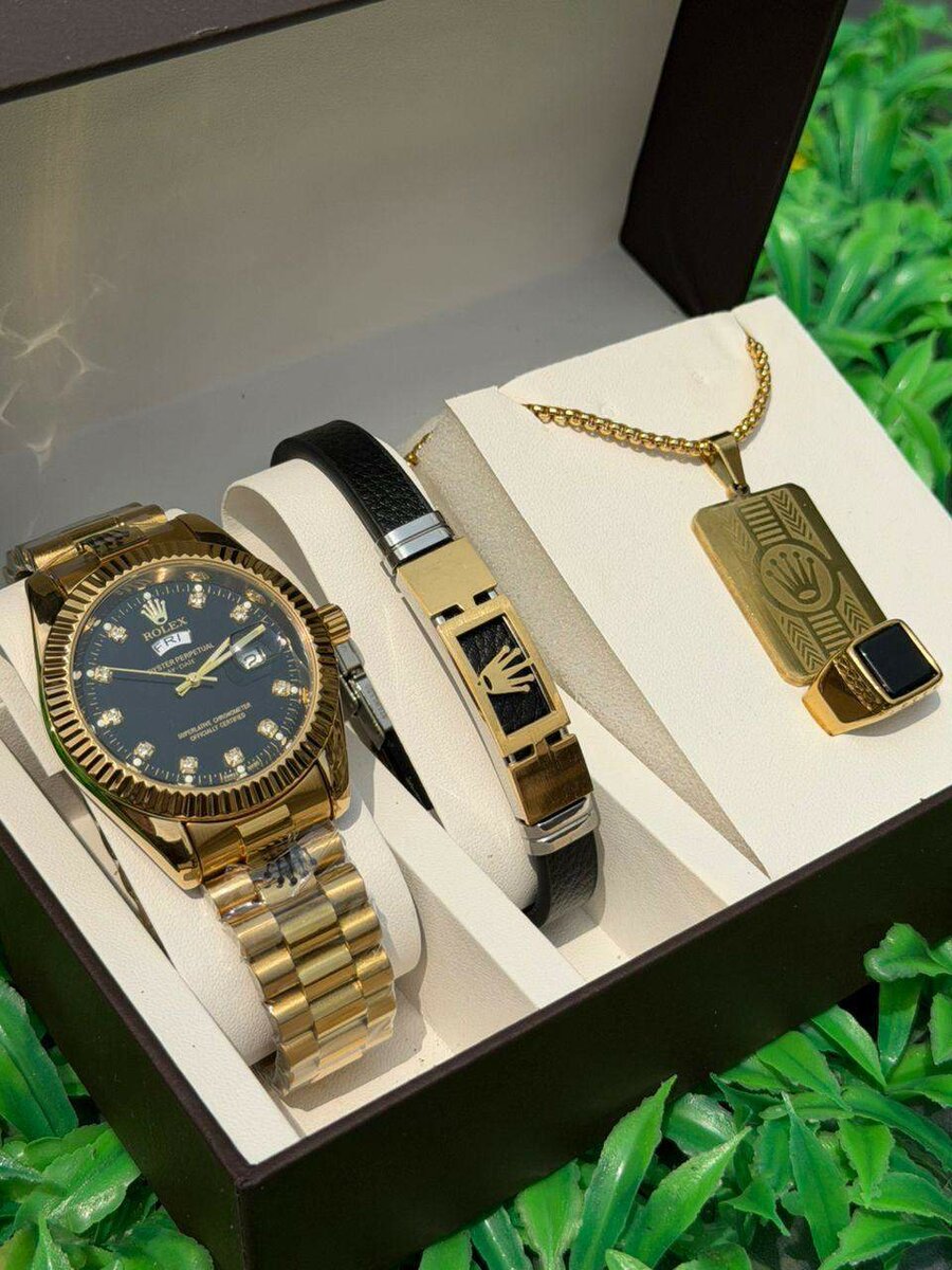 Ensemble Montre et Bijoux pour Homme Luxe