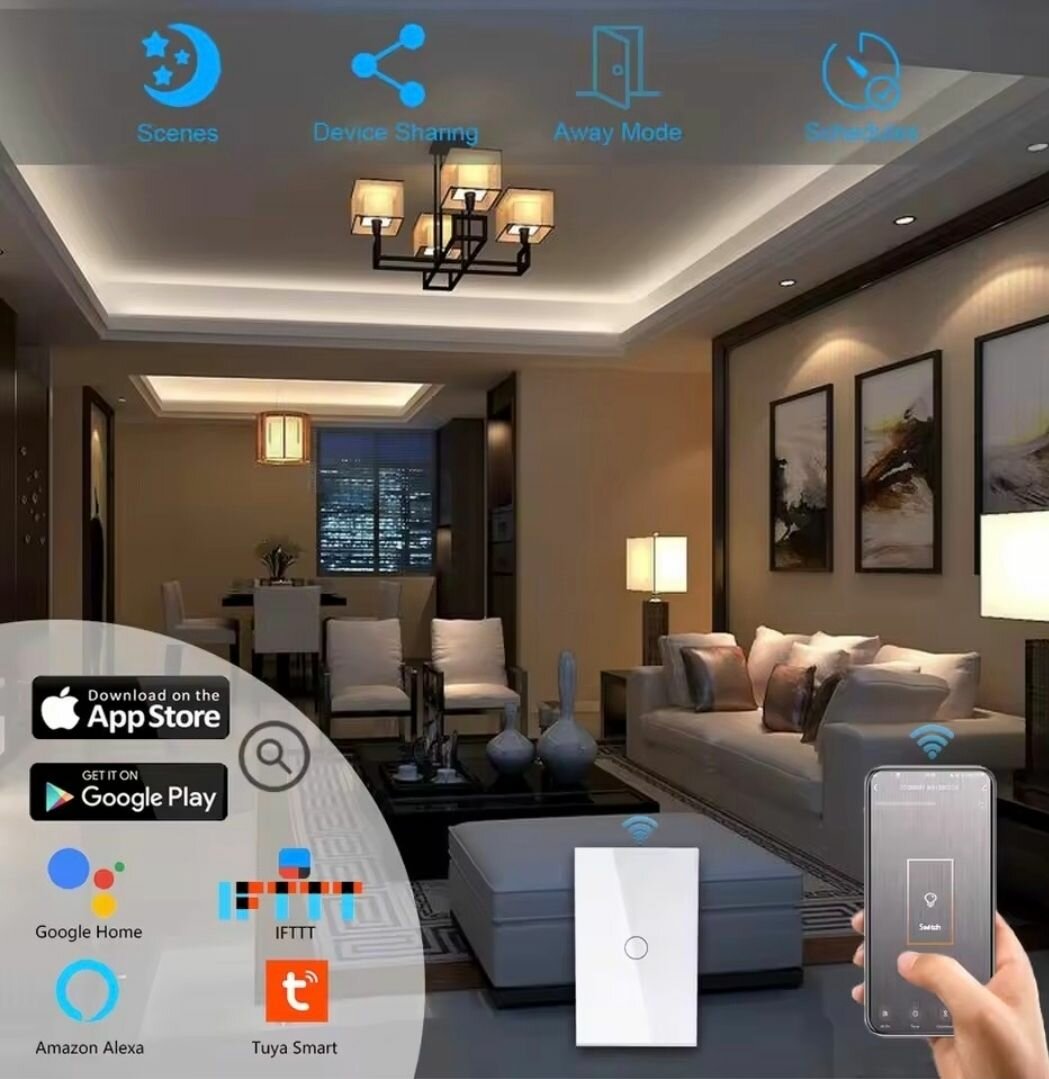 Interrupteur Tactile Intelligent WiFi BSEED