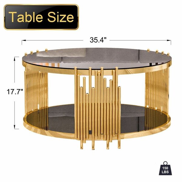 Table basse ronde salon