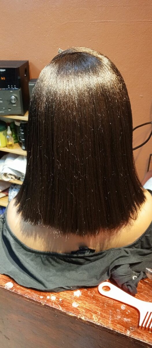 Perruque Carré Noir Elegant