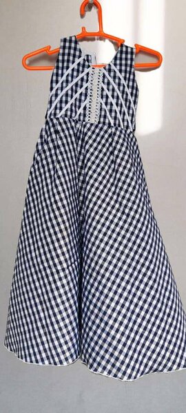 Robe à Carreaux Enfant Élégante