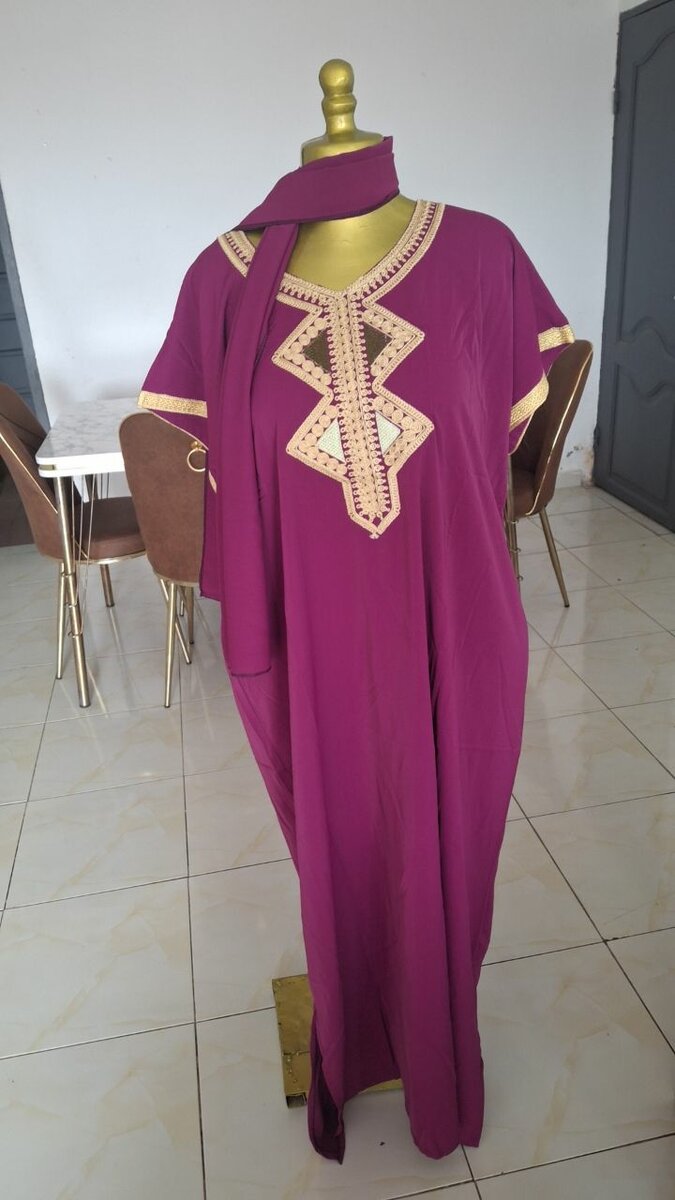 Boubou marocain avec foulard