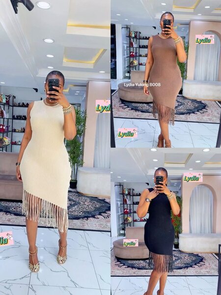 Robe à franges élégante