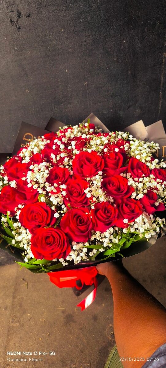 Bouquet de roses rouges