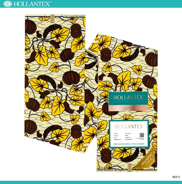 Tissu Wax Hollandais Floral