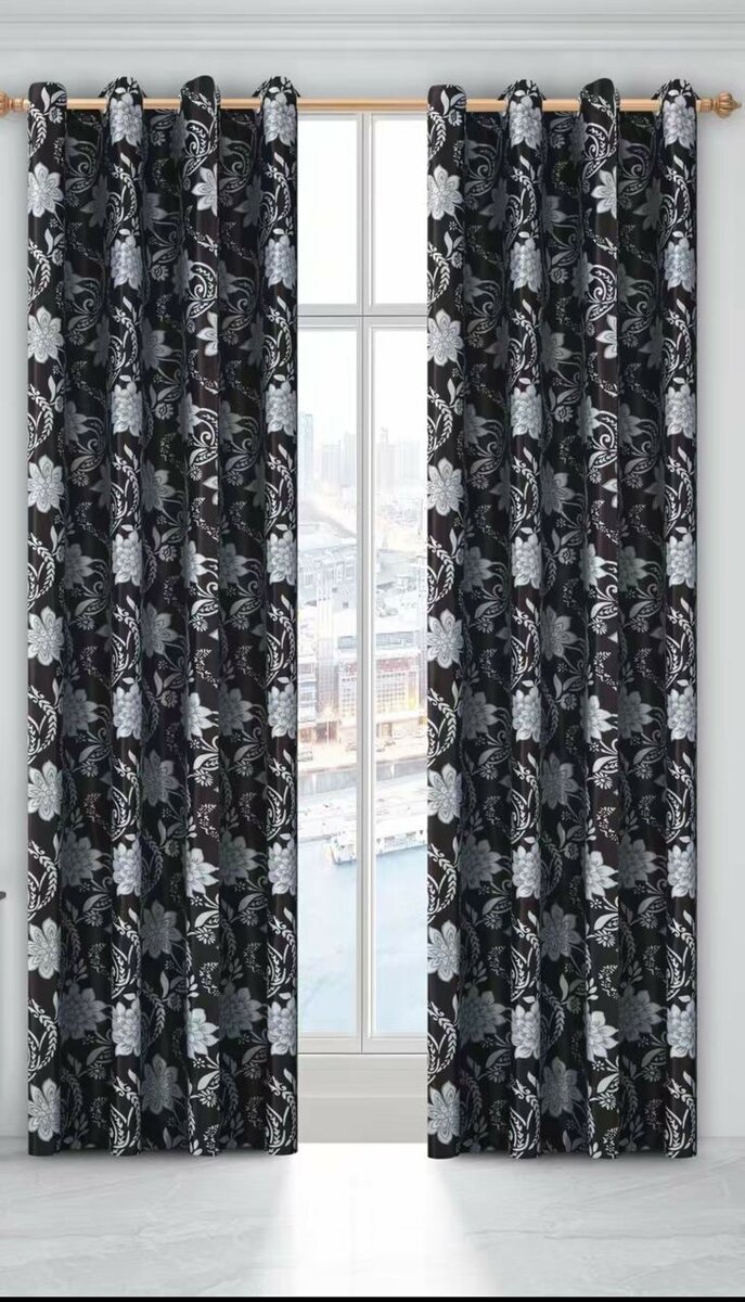 Pure cotton sunblock curtains