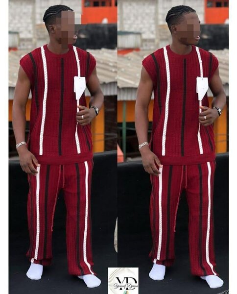 Ensemble homme chic tricoté