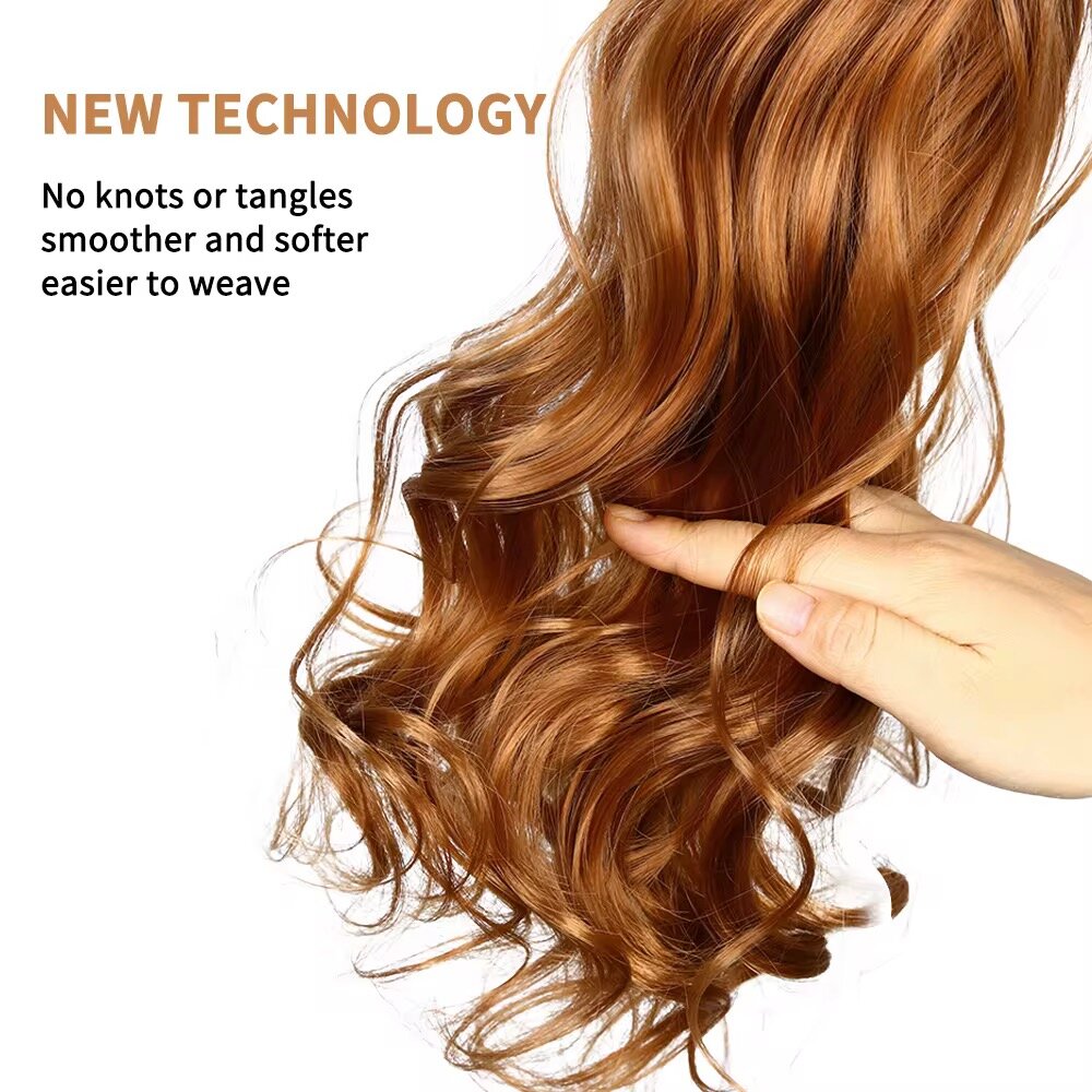 Meche bouclés pour les nattes