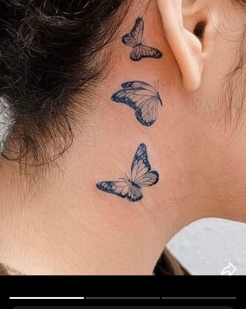 Tatouage Papillon Éphémère